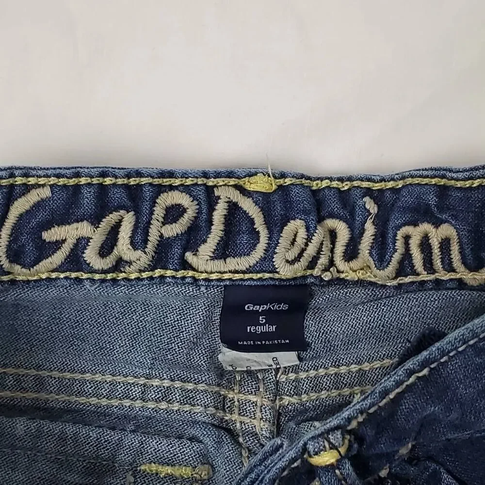 Gap Kids Denim Shorts 5T Rolled Cuff Stretch